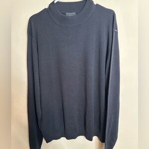 Cezani Silk Half Turtleneck Sweater Mens Thick Worsted Pullover Sweater XL